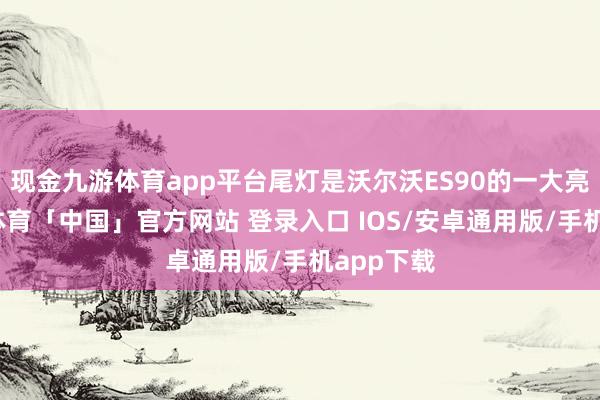 现金九游体育app平台尾灯是沃尔沃ES90的一大亮点-九游体育「中国」官方网站 登录入口 IOS/安卓通用版/手机app下载