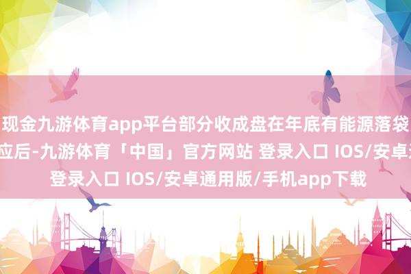 现金九游体育app平台部分收成盘在年底有能源落袋为安；而短期赢利效应后-九游体育「中国」官方网站 登录入口 IOS/安卓通用版/手机app下载