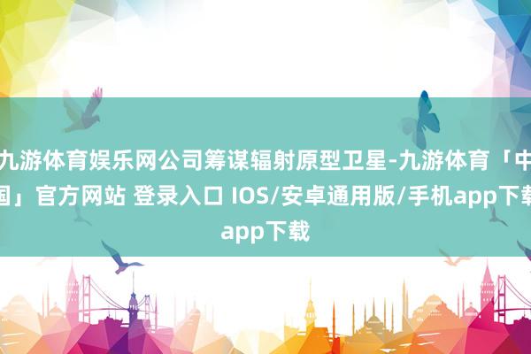 九游体育娱乐网公司筹谋辐射原型卫星-九游体育「中国」官方网站 登录入口 IOS/安卓通用版/手机app下载