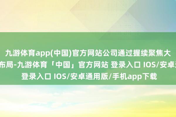 九游体育app(中国)官方网站公司通过握续聚焦大客户计策和加快外洋布局-九游体育「中国」官方网站 登录入口 IOS/安卓通用版/手机app下载